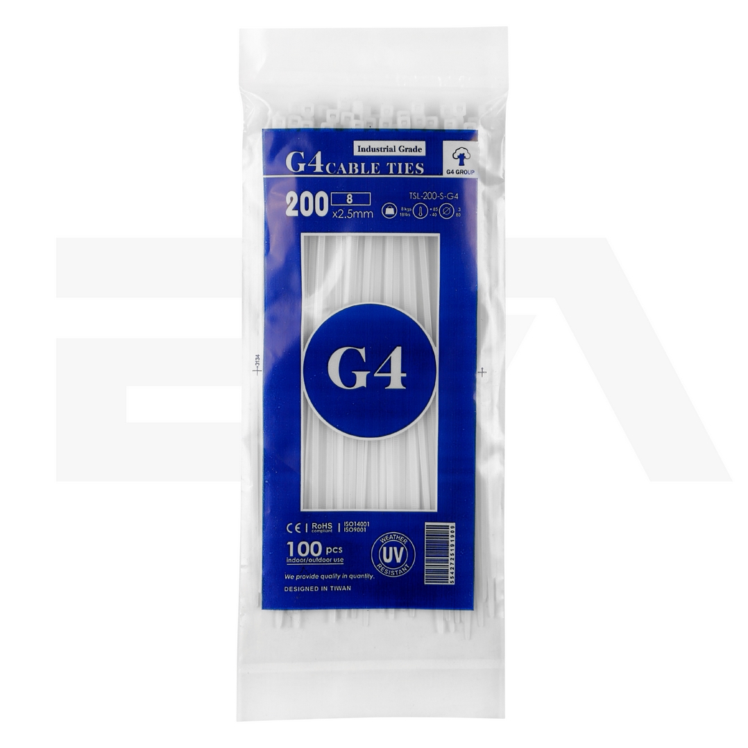 بست کمربندی جی فور مدل G4-200x2.5 بسته 100عددی